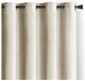 Béžový zamatový dimout záves 140x245 cm Eyelets – Restilo