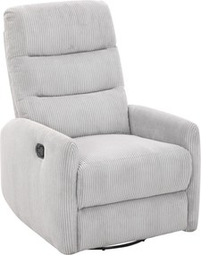 XXXLutz RELAXAČNÉ KRESLO, kov, textil, svetlosivá Carryhome - Kreslá - 000454004302