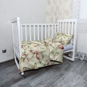 Sablio Mikroplyšové detské obliečky do postieľky Ovocný akvarel - 120x90 / 40x60