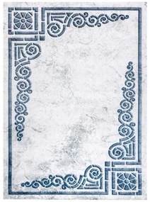 Koberec AKRYL VALS 0A104A C53 47 Grecky ornament slonia kost / sivý