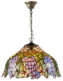 Závesná lampa KT1082+C2 v štýle Tiffany