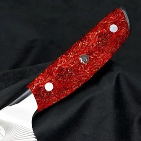 DELLINGER kuchařský nůž Santoku Sandvik Red Northern Sun