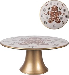 Plastový podnos na tortu s perníčkom Gingerbread Magic - Ø 22*10 cm