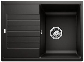 Blanco Zia 45 S Compact, silgranitový drez 680x500x190 mm, 1-komorový, čierna, BLA-526009