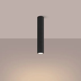 Sollux SL.1571 - Bodové svietidlo KARBON 1xGU10/10W/230V 40 cm čierna