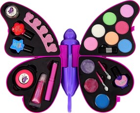 LEAN Toys Make-up set Fialové očné tiene Butterfly