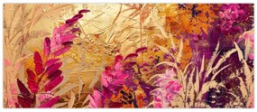 Obraz - Abstraktná maľba kvetov II. (120x50 cm)