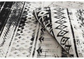 Kusový koberec Sergio sivočierny 80x250cm