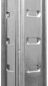 Regál 205x120x45 cm strieborný