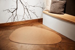 Kožený koberec Curve – prírodný