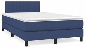 Boxspring posteľ s matracom modrá 120x190 cm látka 3269743