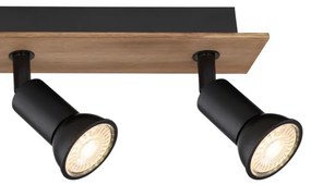 Globo 57998-4W - Bodové svietidlo DREW 4xGU10/35W/230V drevo/kov