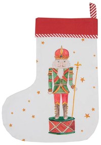 Vianočná pančucha s luskáčikom Happy Little Christmas - 30*1*40 cm