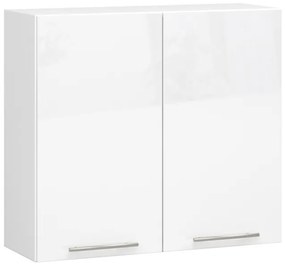 Horná kuchynská skrinka OLIWIA W 80 H720 biela, lesk