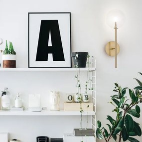 Ideal Lux - LED Nástenná lampa EQUINOXE 1xG4/2W/230V mosadz/číra