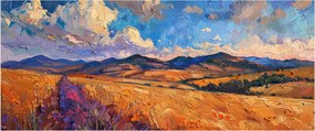 Obraz - Olejomaľba krajiny (120x50 cm)