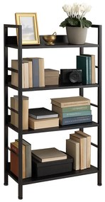 Regál VARBERG 125x60 cm čierny