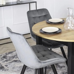 PROXIMA.store - Čalúnená jedálenska stolička RICK FARBA: oranžová, MATERIÁL: zamat