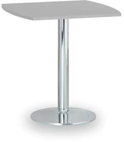 Konferenčný stolík FILIP II, 660x660 mm, chrómovaná podnož, doska sivá