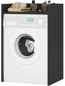 Kúpeľňová skrinka na práčku FIN čierna