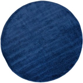 Kusový koberec Ezra modrý kruh 100x100cm
