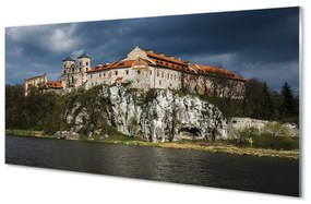 Obraz na akrylátovom skle Krakow castle river 120x60 cm