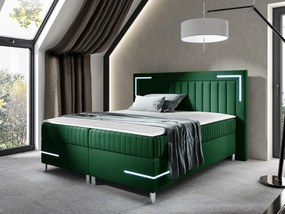 Kontinentálna posteľ Suhak 3 LED, Rozmer postele: 180x200, Dostupné poťahy: Fresh 13