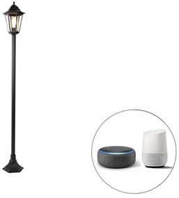 Inteligentná stojaca vonkajšia lampa čierna 170 cm vrátane Wifi ST64 - Nový Orleans