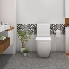 Sada 9 dekoratívnych samolepiek na stenu Ambiance Shade of Grey, 15 × 15 cm