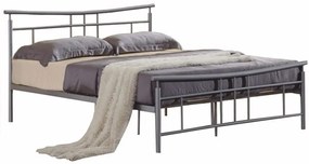 Manželská posteľ 160 cm Daija 160 (matná strieborná) (s roštom). Vlastná spoľahlivá doprava až k Vám domov. 1065238