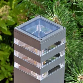 Vonkajšia lampa TEKSAS 1xE27/12W/230V IP44 74 cm antracit