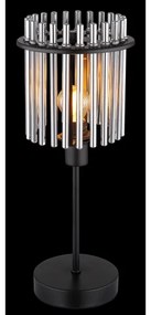 Globo 15698T - Stolná lampa GORLEY 1xE14/40W/230V pr. 15 cm čierna