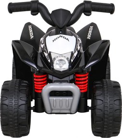 Ramiz Štvorkolka Honda 250X TRX na batérie čierna + klaksón + LED + ekokoža