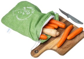 Wrap - up Funkčné vrecko MRKVÁČEK, vrecko na zeleninu (1kg), aby zostala čerstvá - mix farieb Farba: zelená