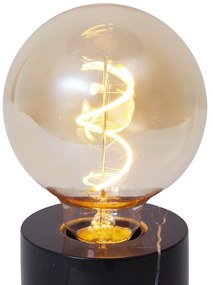 Moderná stolná lampa čierny mramor - Marissa