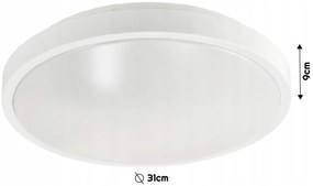 ECOLIGHT Okrúhle LED stropné svietidlo - 2xE27 - biele