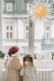 Watt & Veke Závesná svietiaca hviezda Liz White 50 cm