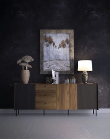 Komoda 200 cm so zásuvkami na nožičkách PRESTIGO P6