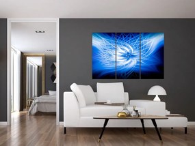 Modrý moderný obraz