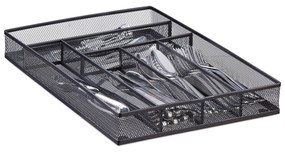 Čierny kovový príborník do zásuvky so 6 priehradkami RelaxDays RD10022513