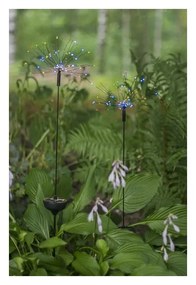 Vonkajšie solárne LED svietidlo s farebnými diódami Star Trading Firework, výška 100 cm