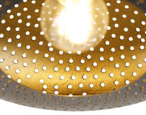 Inteligentné stropné svietidlo čierne so zlatom 25 cm vrátane Wifi P45 - Radiance