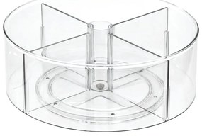 Okrúhly transparentný úložný box iDesign The Home Edit, Ø 29 cm