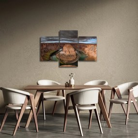 Obraz jazera v útese (90x60 cm)