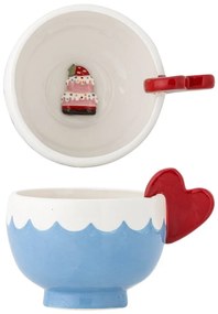 Svetlomodrá šálka z kameniny 220 ml Lively – Bloomingville