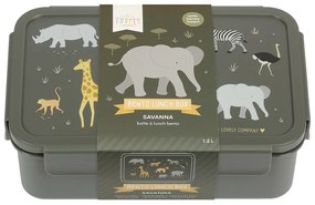 A Little Lovely Company - škatuľka na desiatu - zvieratá zo savany