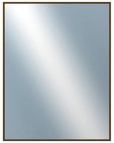 DANTIK - Zrkadlo v rámu, rozmer s rámom 70x90 cm z lišty Hliník hnedá (7269211)