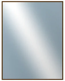 DANTIK - Zrkadlo v rámu, rozmer s rámom 70x90 cm z lišty Hliník hnedá (7269211)
