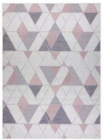 Koberec SIZAL SION Geometric 3006 ecru/rúž