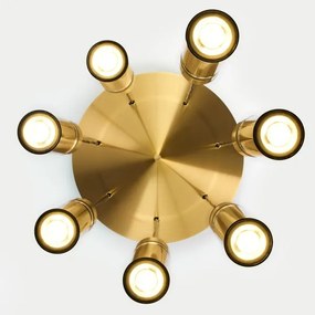 Jupiter 2021 - Luster na lanku ALAS 7xGU10/10W/230V zlatá